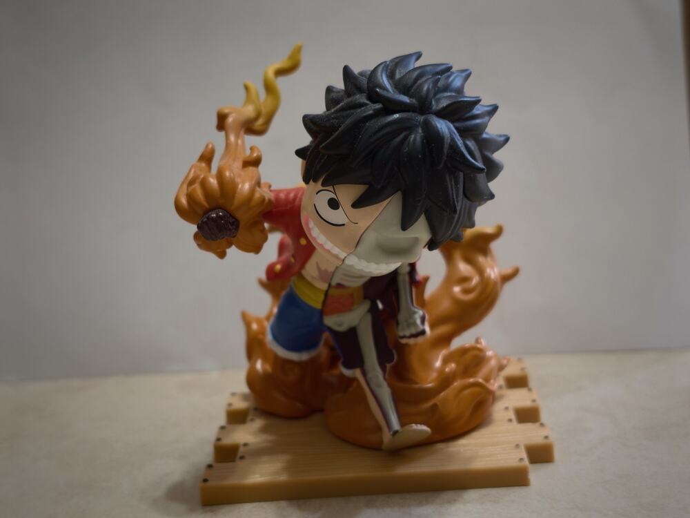Mighty jaxx Luffy Set Gear 2 Red Hawk Discectible OOB